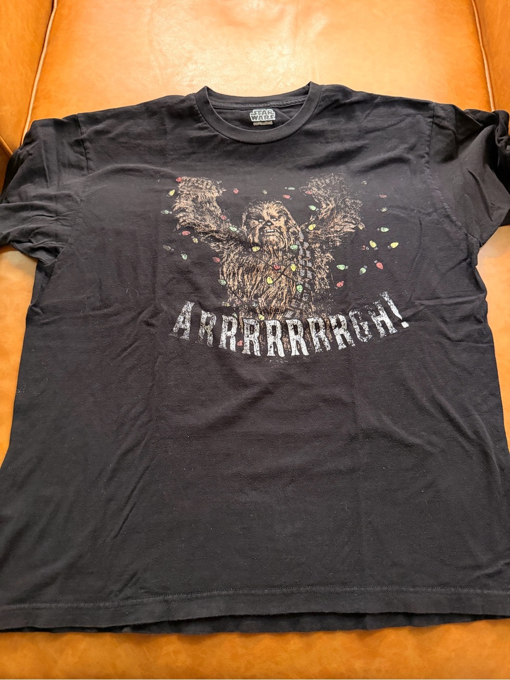 Star Wars Chewbacca Black Christmas Graphic Tee - ARRRRRGH!